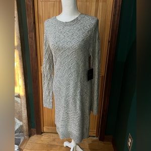 NWT Cynthia Rowley gray long sweater dress